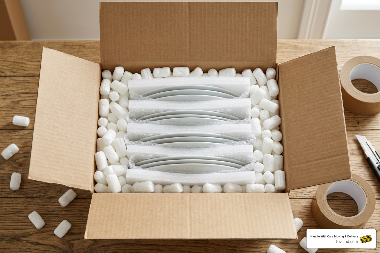 best way to pack dishes for shipping